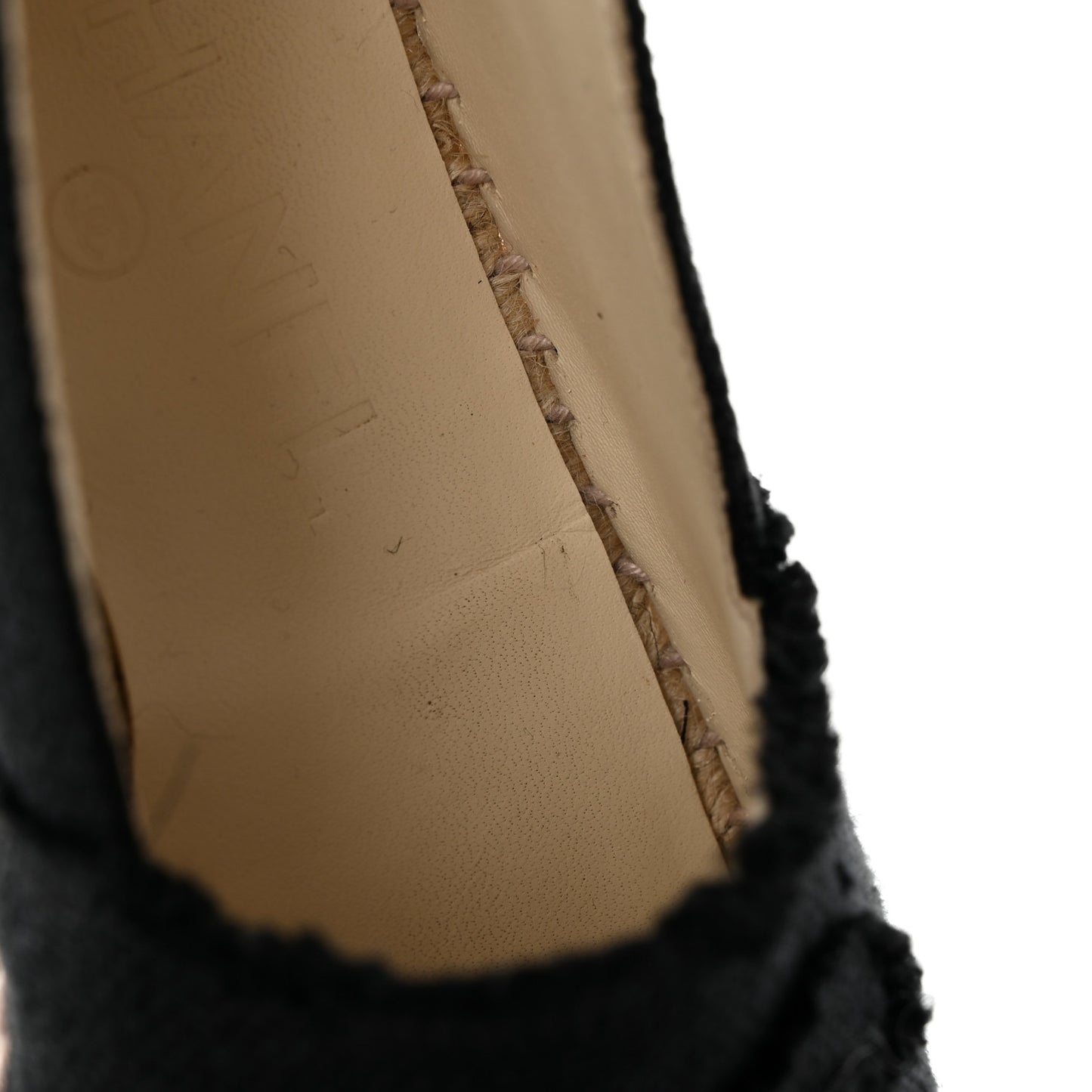 Linen CC Espadrilles 37 Black