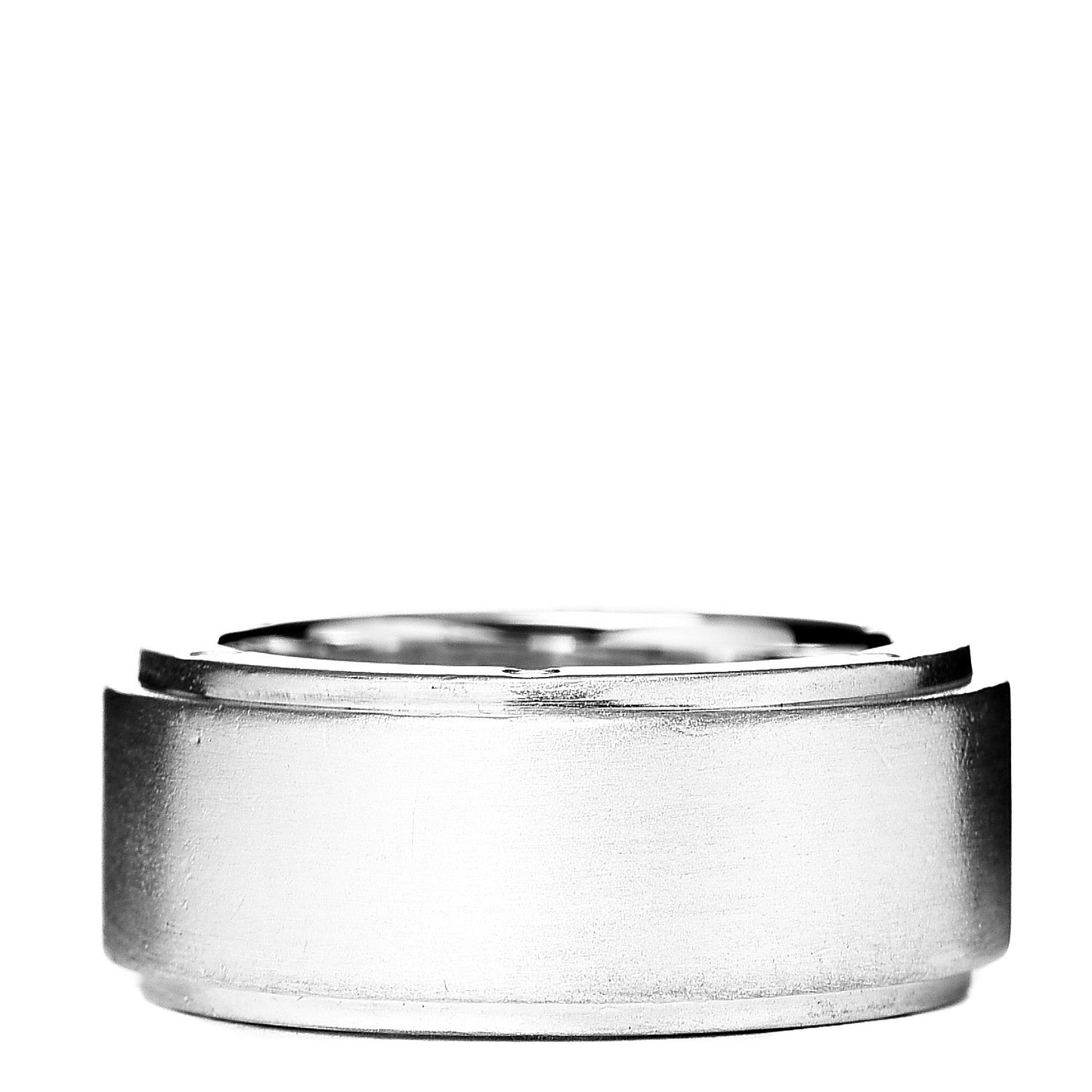 Sterling Silver 9mm Metropolis Screw Band Ring 53 6.5