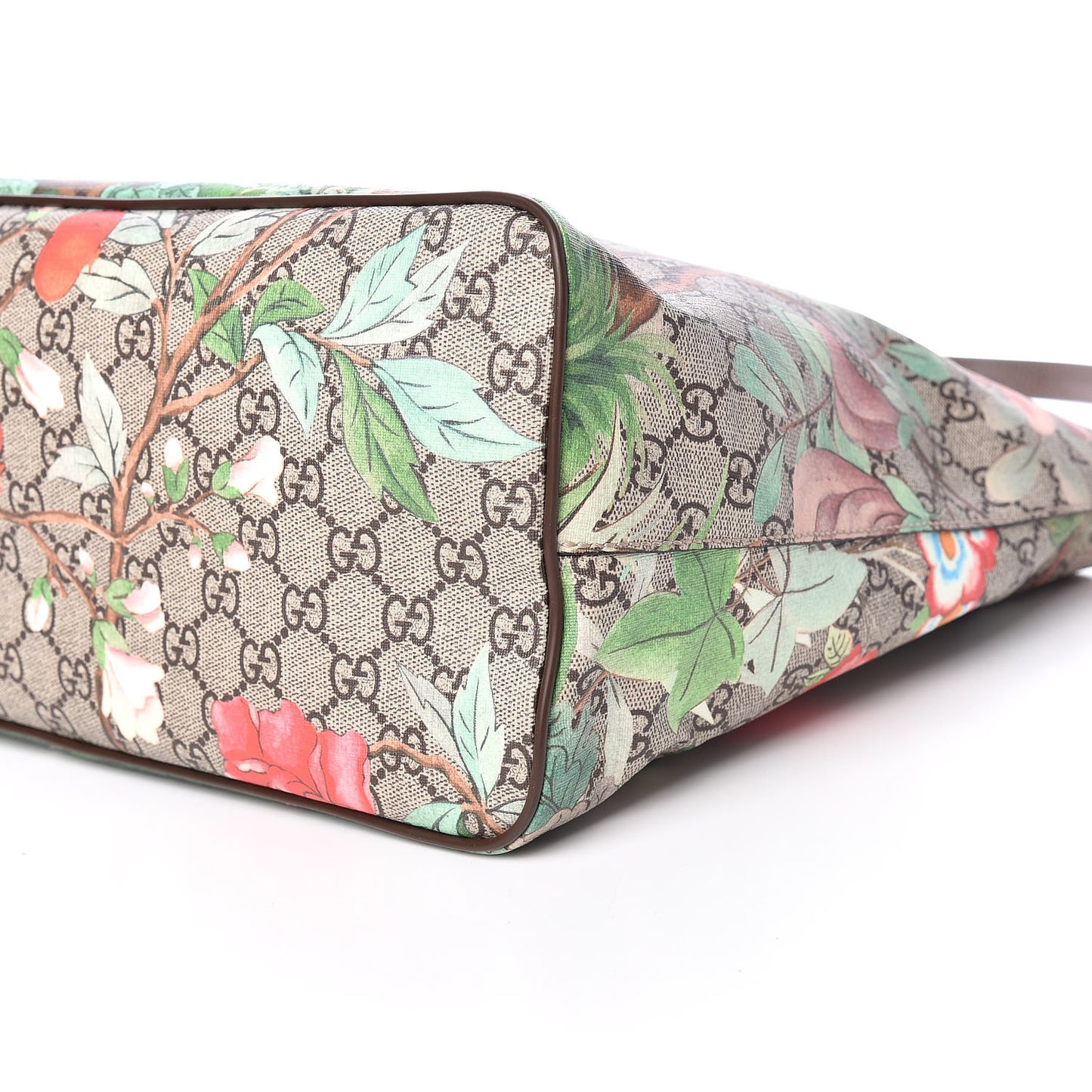 Soft GG Supreme Monogram Tian Medium Crossbody Tote Beige Multicolor New Acero