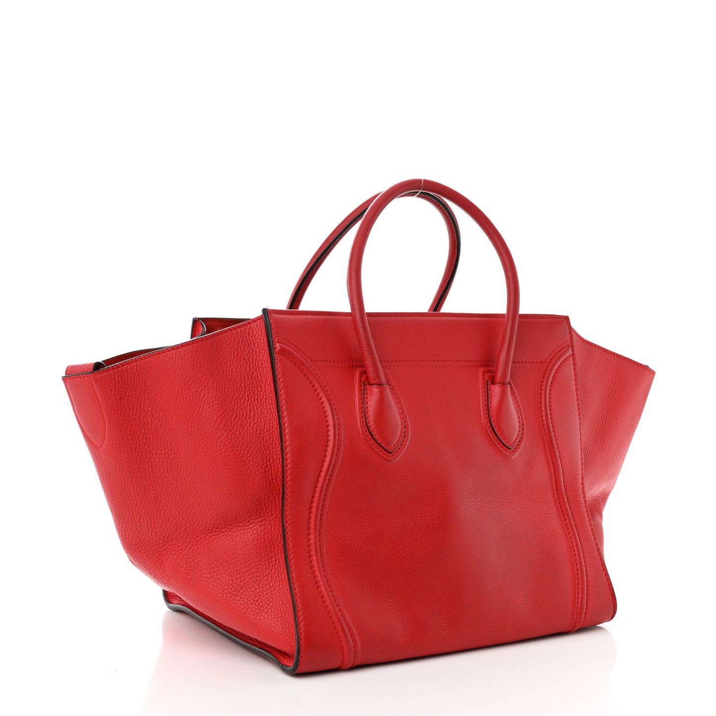 Supple Calfskin Medium Phantom Luggage Red