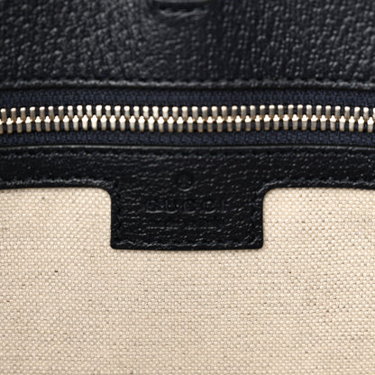 Gucci GG Supreme Monogram Textured Dollar Calfskin Web Medium Retro Interlocking G Tote Bag Beige Blue 7 of 11