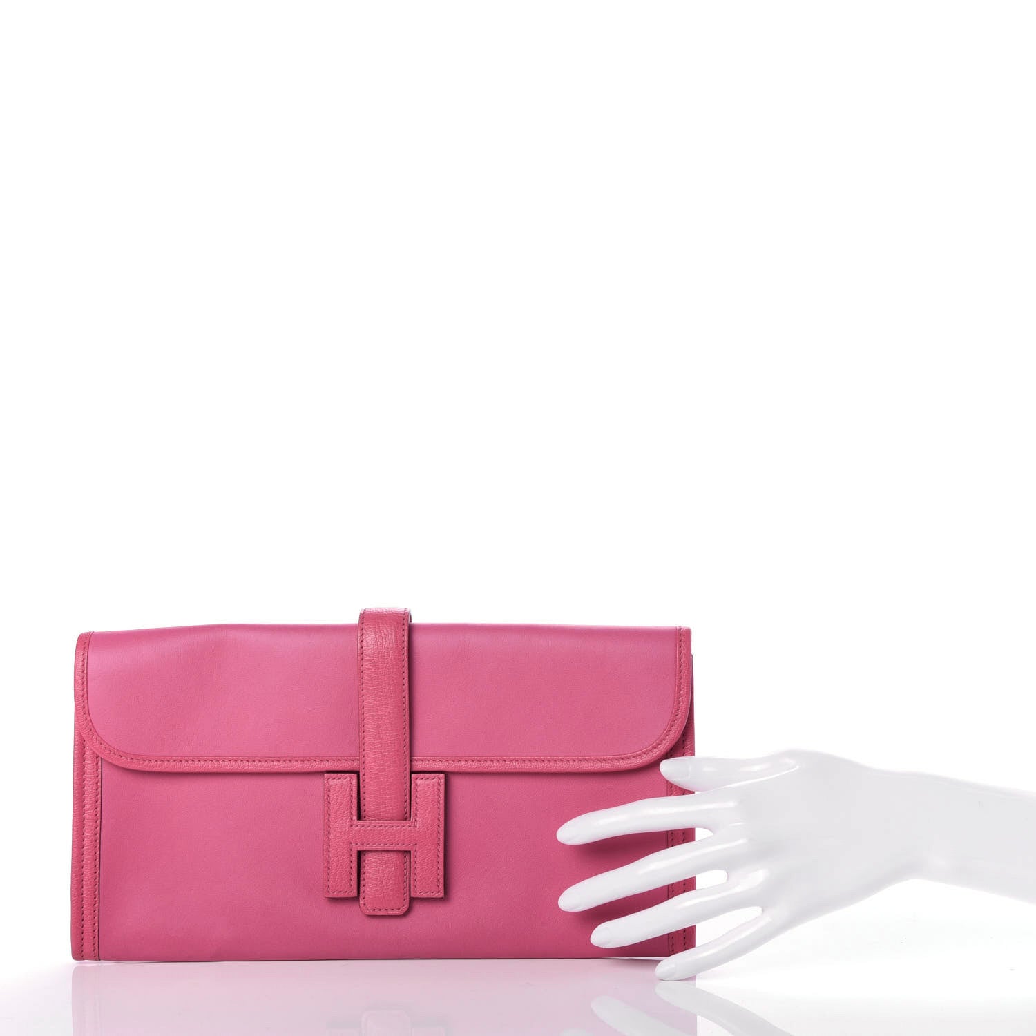 Hermes Swift Chevre Mysore Jige Elan 29 Clutch Fuchsia 2 of 6