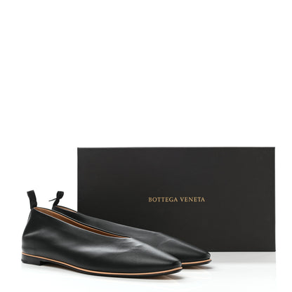 Bottega Veneta Nappa Almond Flats 38 Black 8 of 8