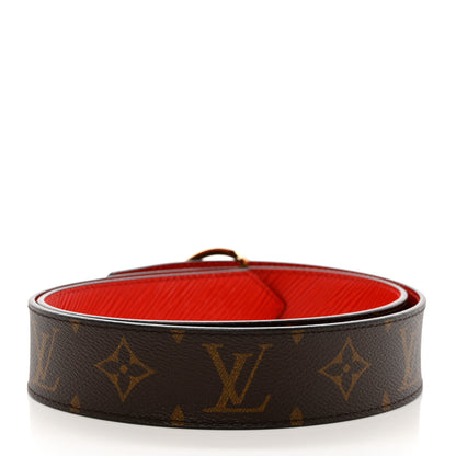 Louis Vuitton Monogram Epi 35mm LV Circle Reversible Belt 80 32 Coquelicot 3 of 8