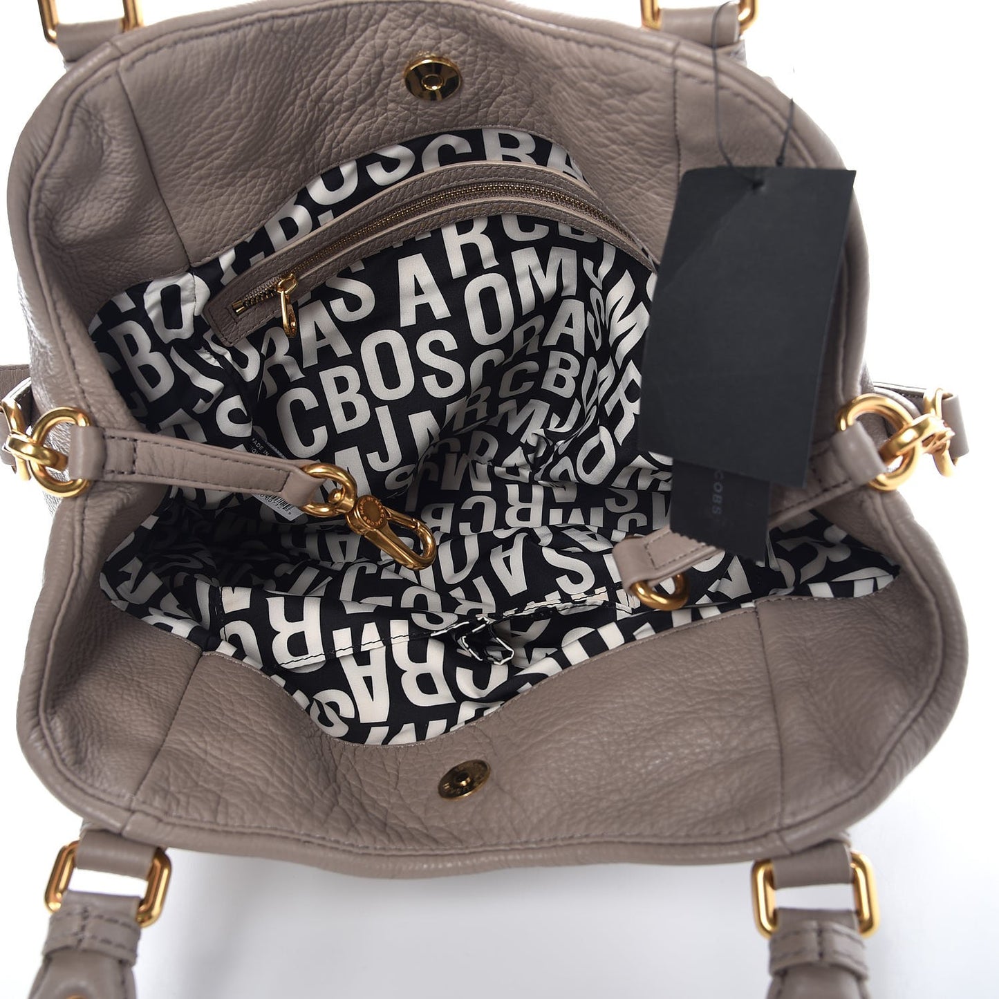 MARC by Calfskin Classic Q Francesca Tote Bag Cement