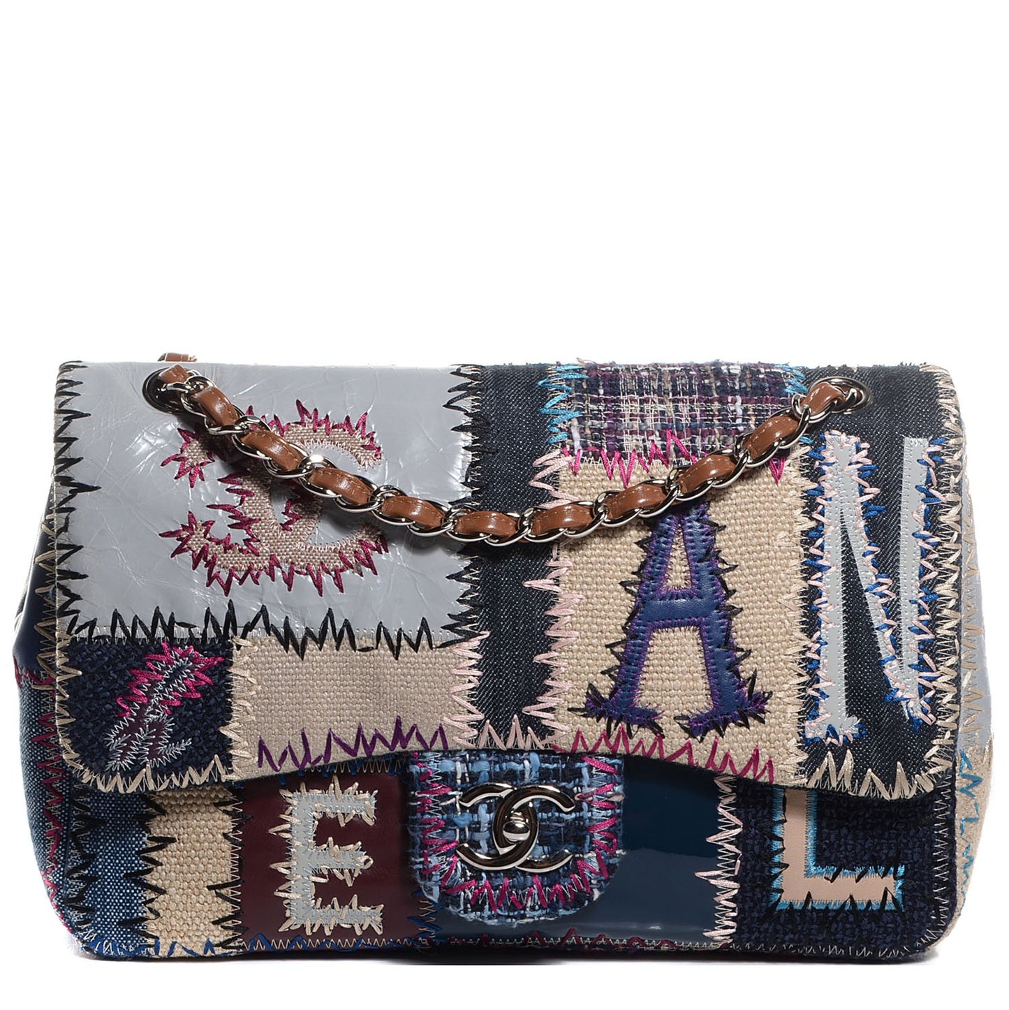 Patchwork Jumbo Flap Multicolor