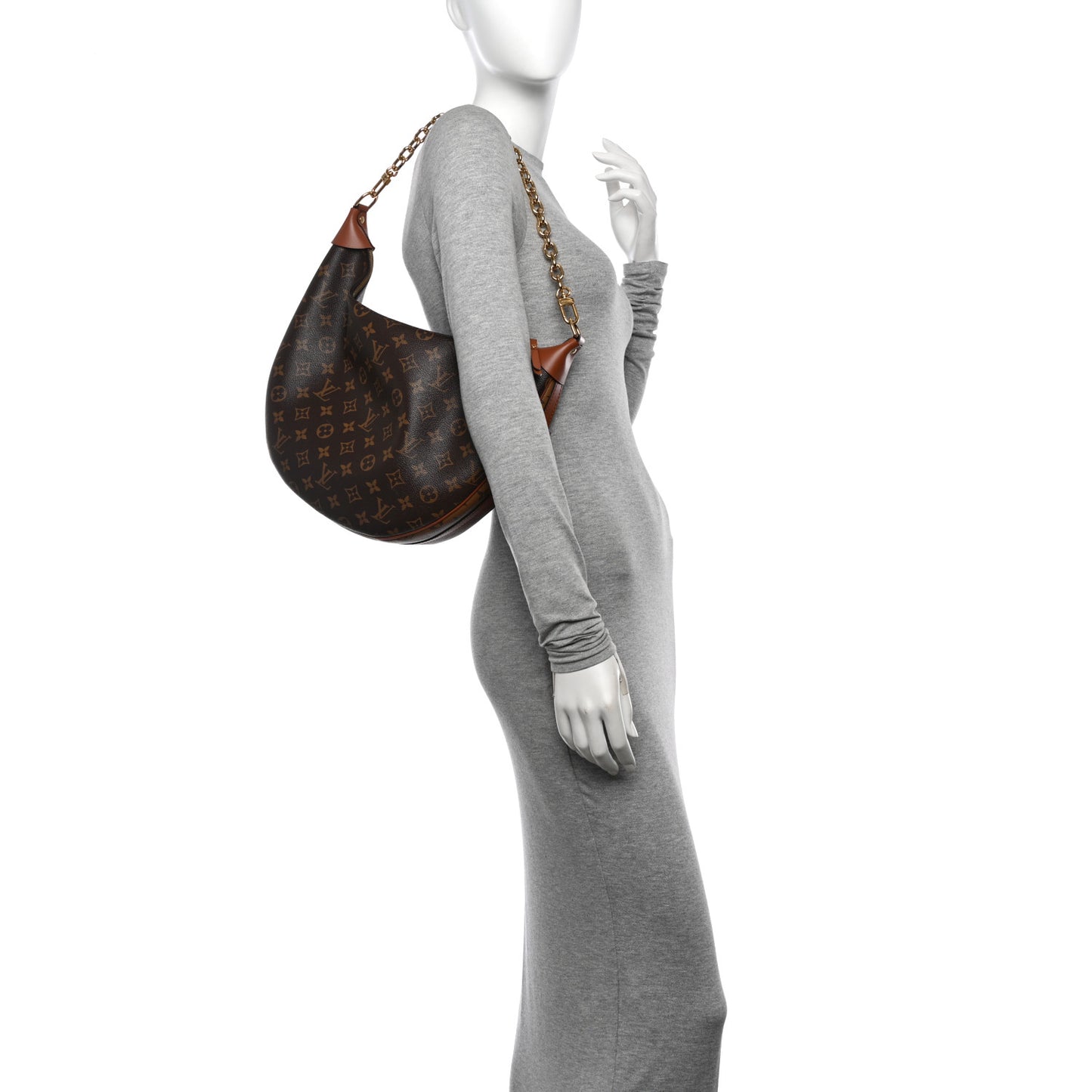 Reverse Monogram Loop Hobo