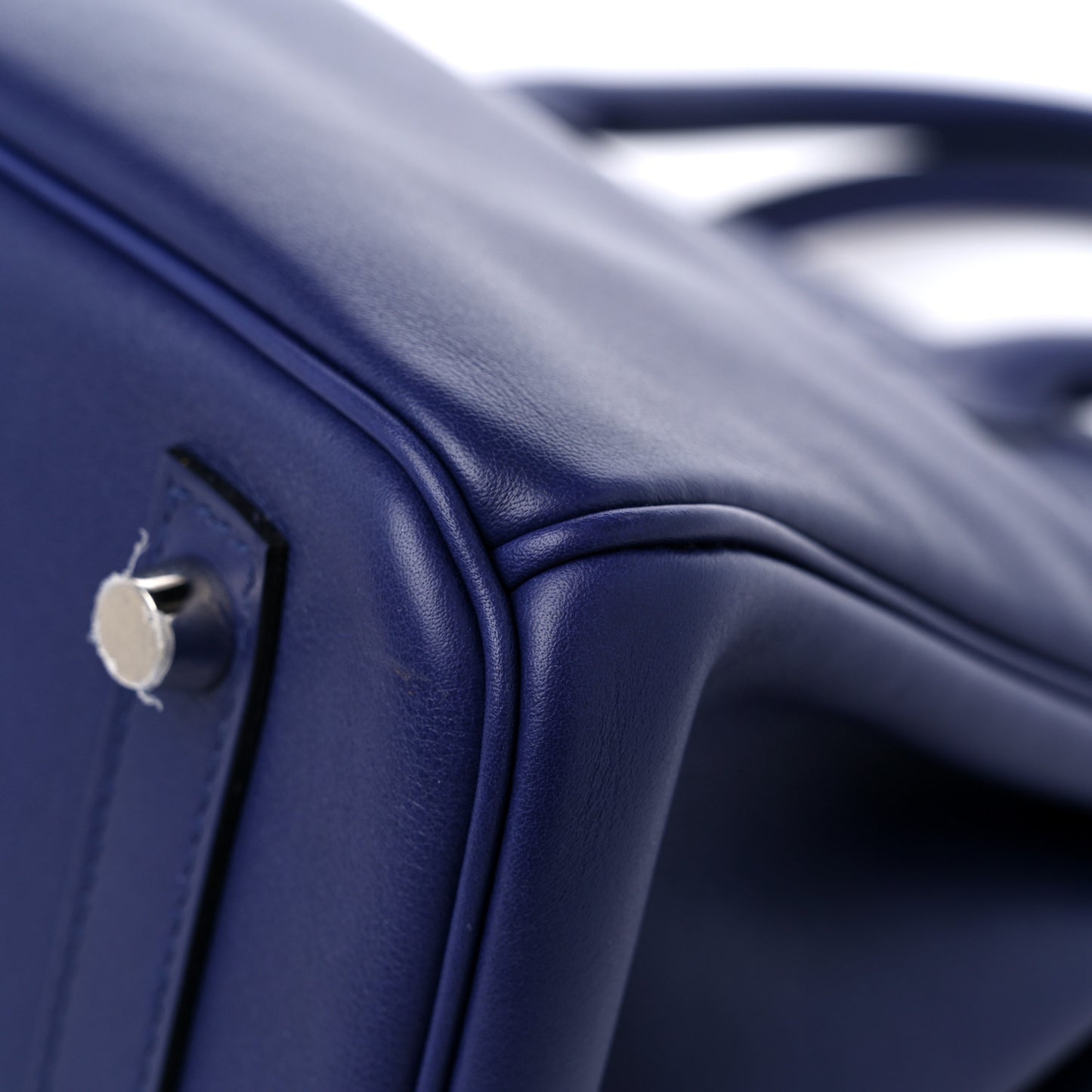 Swift Epsom Tressage Birkin 30 Bleu Encre Bleu Du Nord Gold