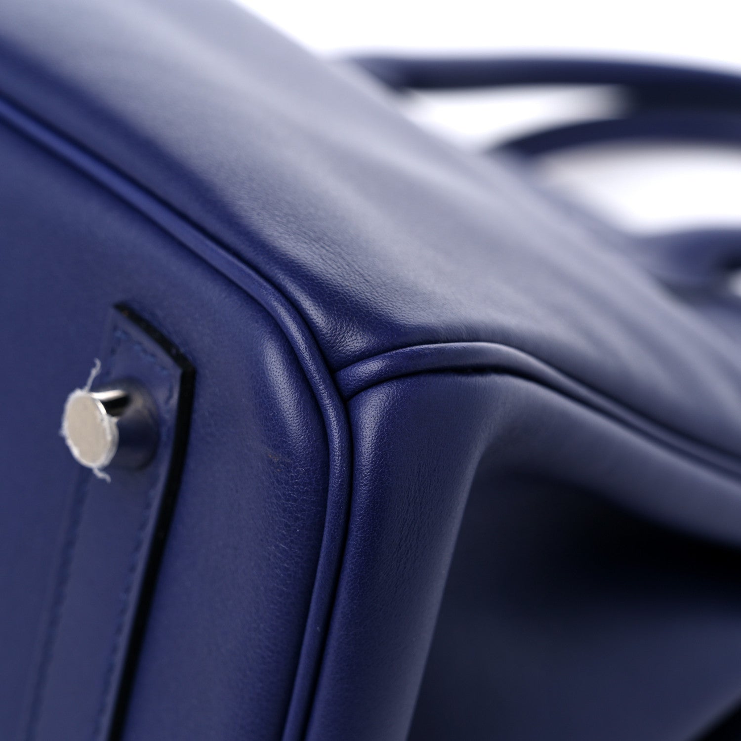 Hermes Swift Epsom Tressage Birkin 30 Bleu Encre Bleu Du Nord Gold 11 of 11