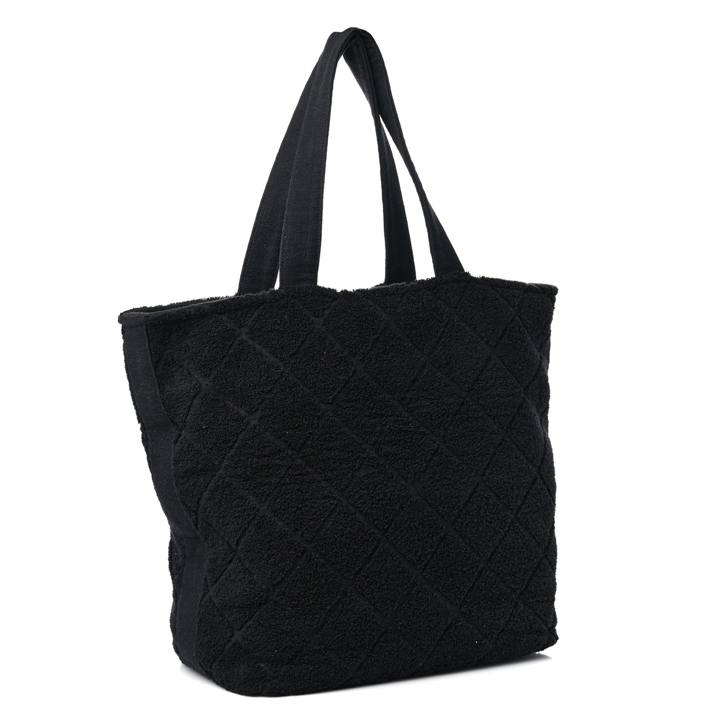 Terry Cotton CC Beach Tote Towel Set Black