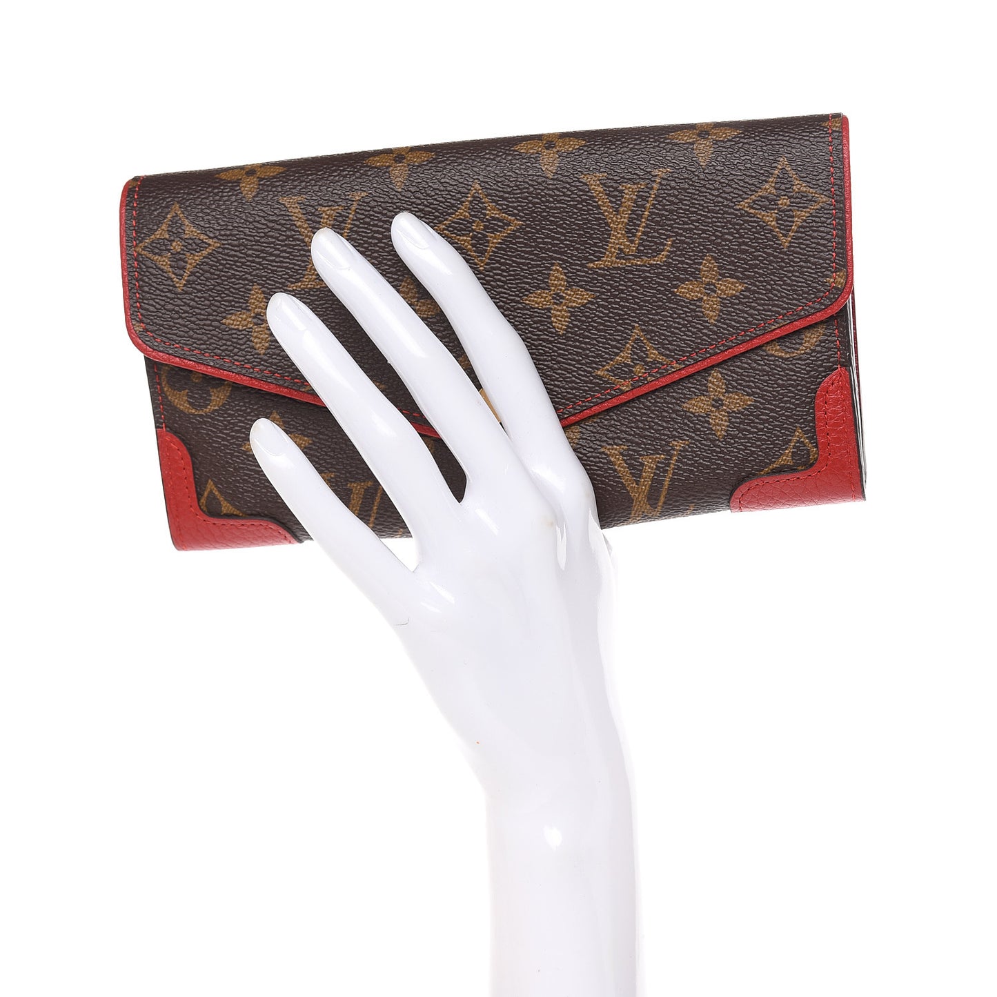 Monogram Sarah Retiro Wallet Cherry
