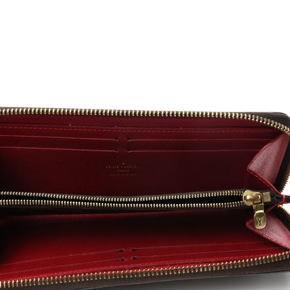Louis Vuitton Damier Ebene Clemence Wallet Cherry 5 of 10