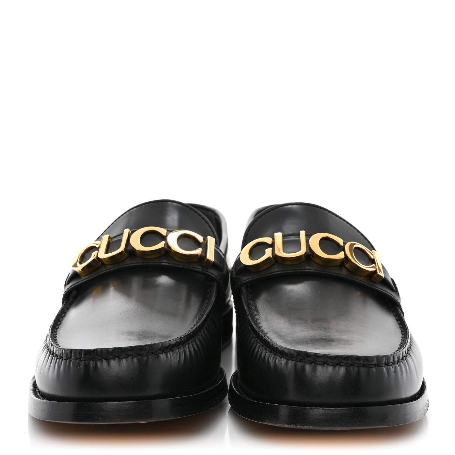 Gucci Millennial Ribot Mens Cara Loafers 10 Black 2 of 9