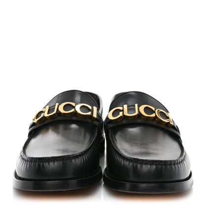 Gucci Millennial Ribot Mens Cara Loafers 10 Black 2 of 9
