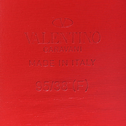 Valentino Garavani Glossy Calfskin VLogo Reversible 30mm Belt 95 38 Black Rouge Pur 3 of 5