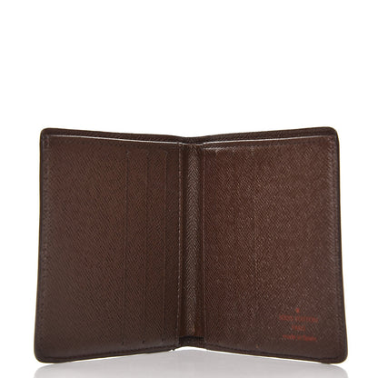 Louis Vuitton Damier Ebene Billfold Wallet 6 Credit Card Slots 5 of 6
