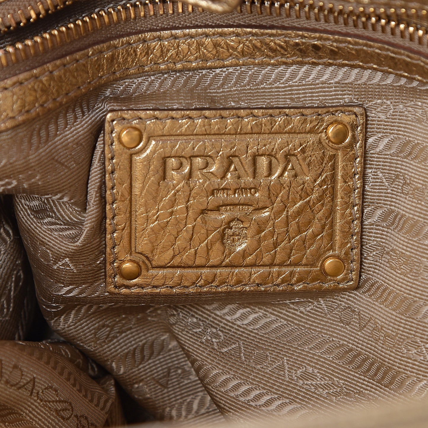 Metallic Vitello Daino Side Pocket Hobo Platino