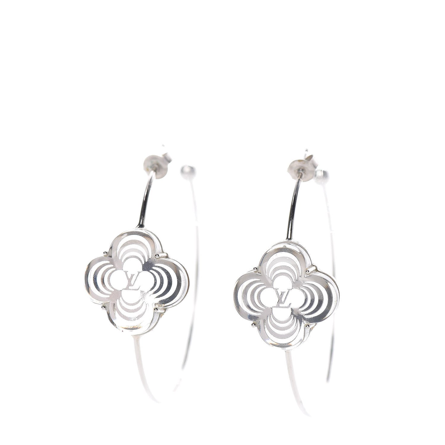 A La Folie Hoop Earrings Silver