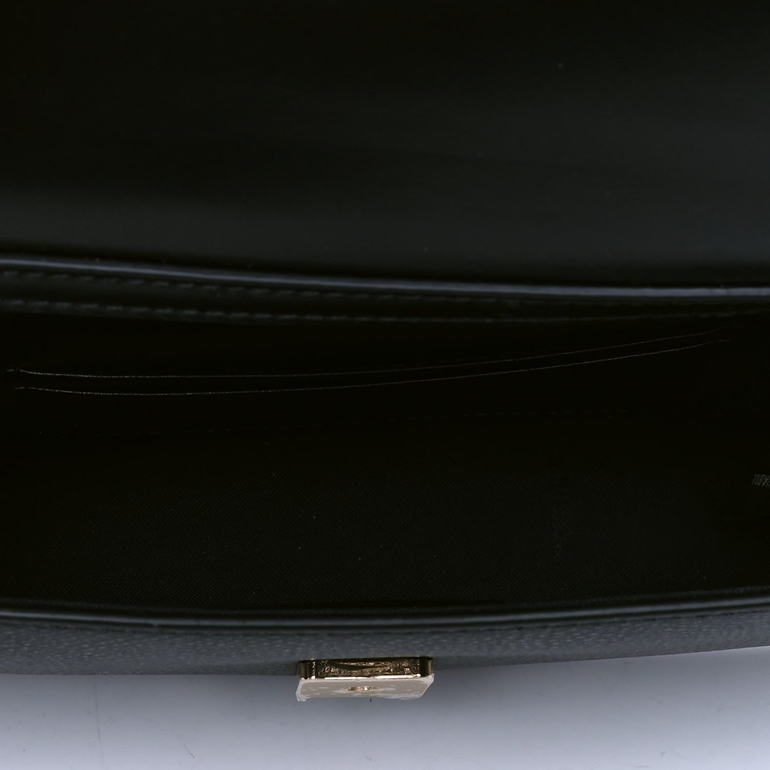 Fendi Vitello Cruise F is Fendi Bi-Color FF 1974 Embossed Envelope Belt Bag Maya Black 4 of 4