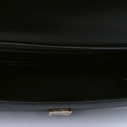 Fendi Vitello Cruise F is Fendi Bi-Color FF 1974 Embossed Envelope Belt Bag Maya Black 4 of 4