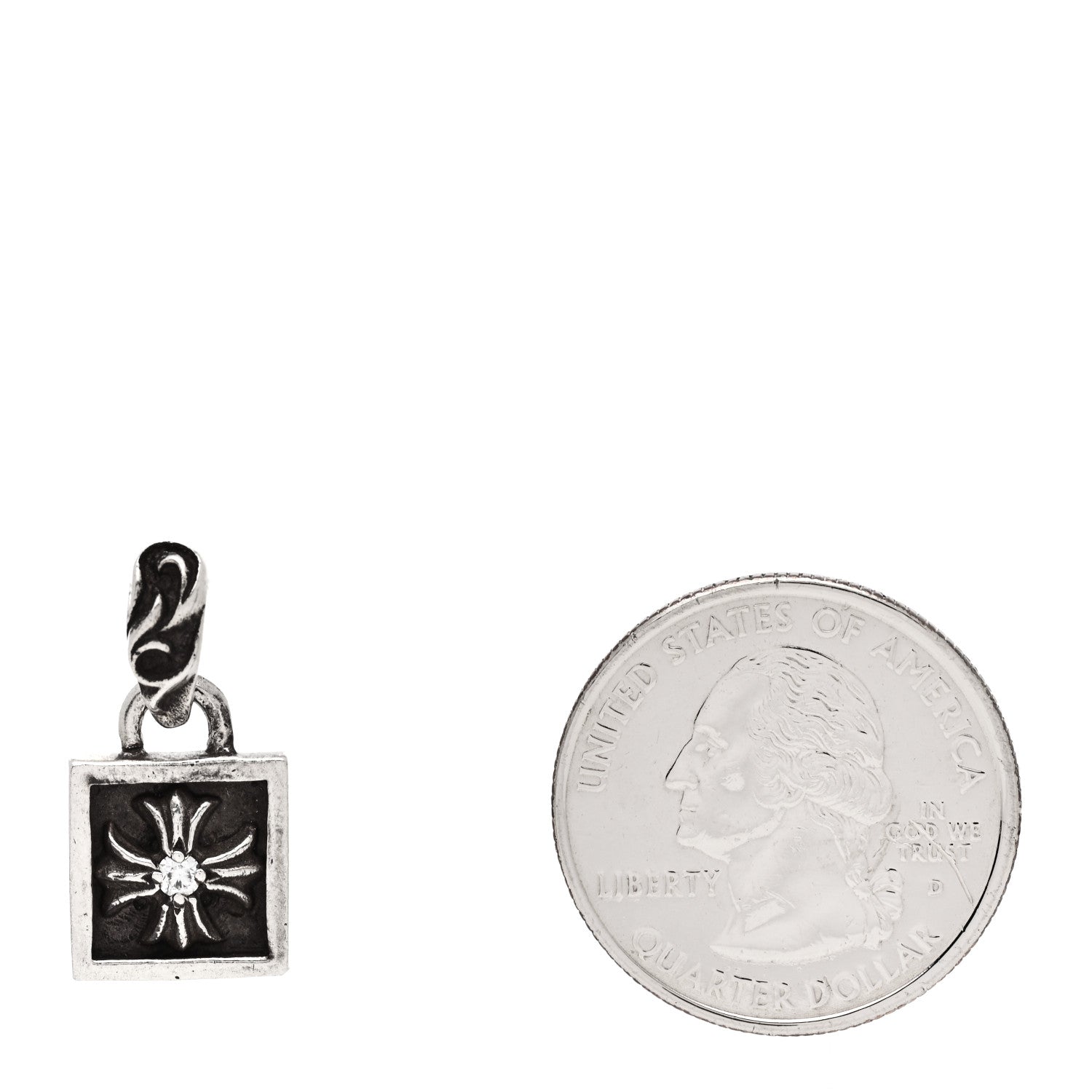Chrome Hearts Sterling Silver Framed Six Point Star Pendant 2 of 3