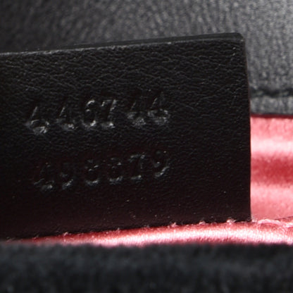 Gucci Velvet Matelasse Mini GG Marmont Shoulder Bag Black 7 of 7