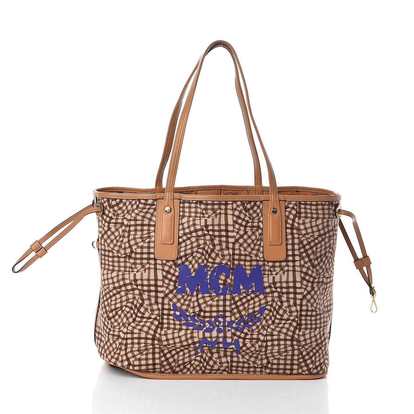 Visetos Medium Liz Reversible Shopper Tote Cognac