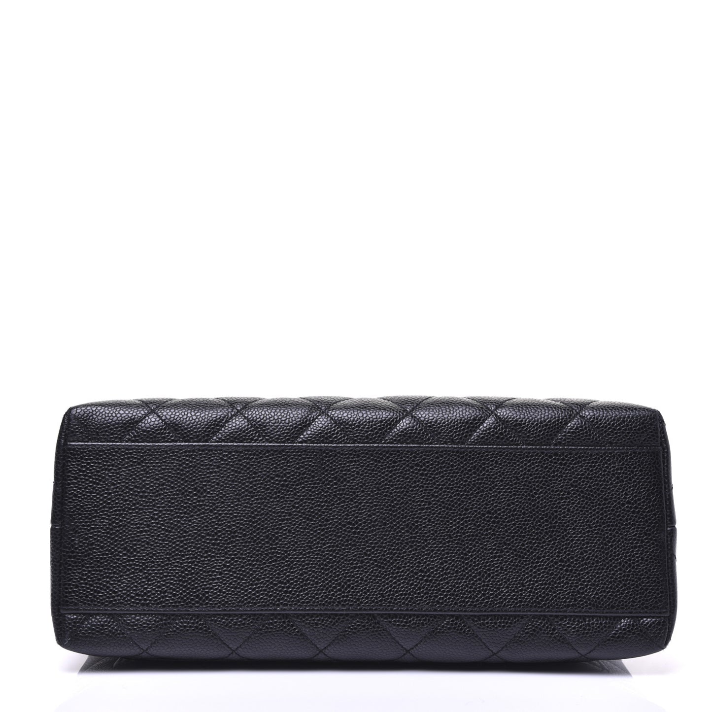 Caviar Quilted Jumbo Kelly Flap Black