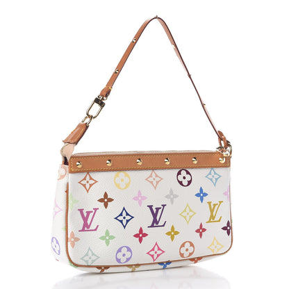 Louis Vuitton Monogram Multicolor Pochette Accessories White 3 of 10
