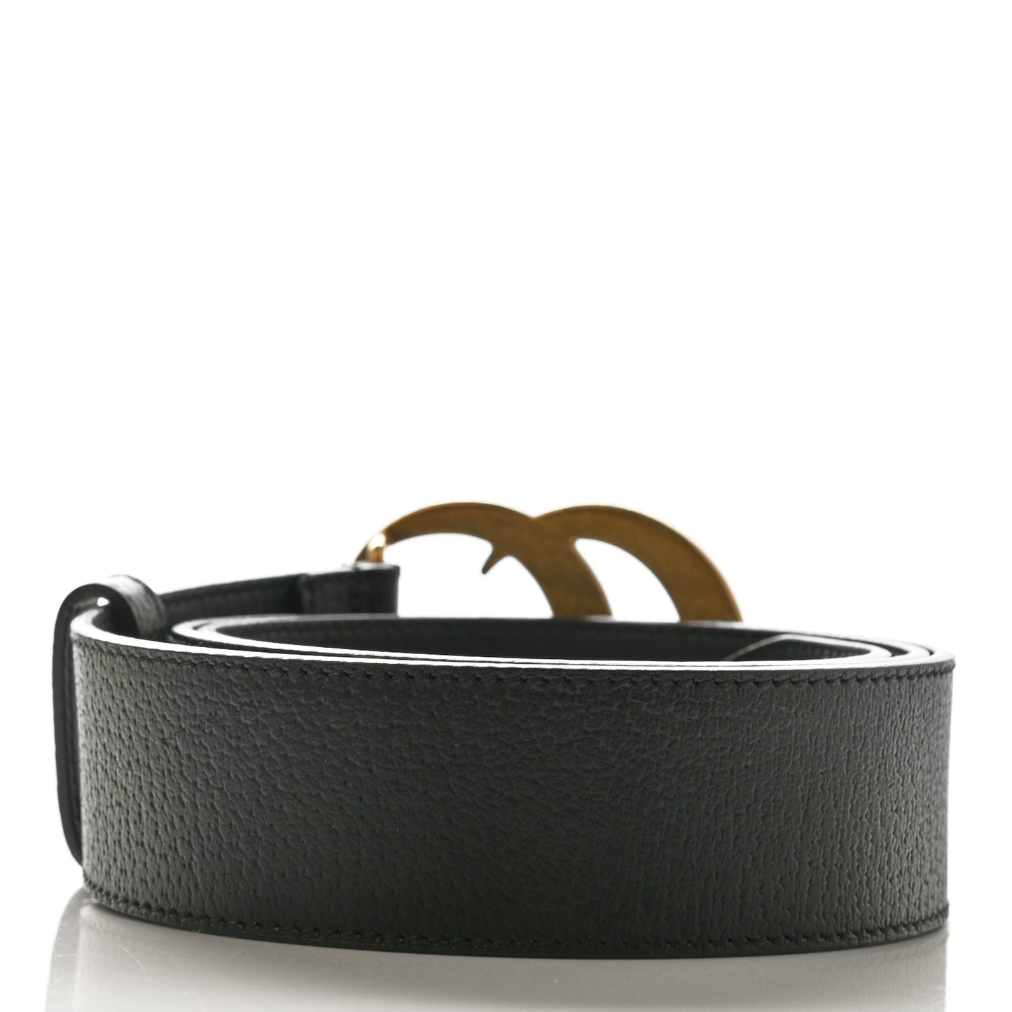 Textured Calfskin Double G 40mm Belt 90 36 Black