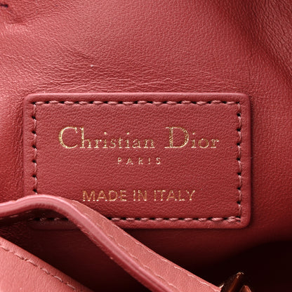 Christian Dior Calfskin Macrocannage Medium Diortravel Nomad Pouch Rust 6 of 10