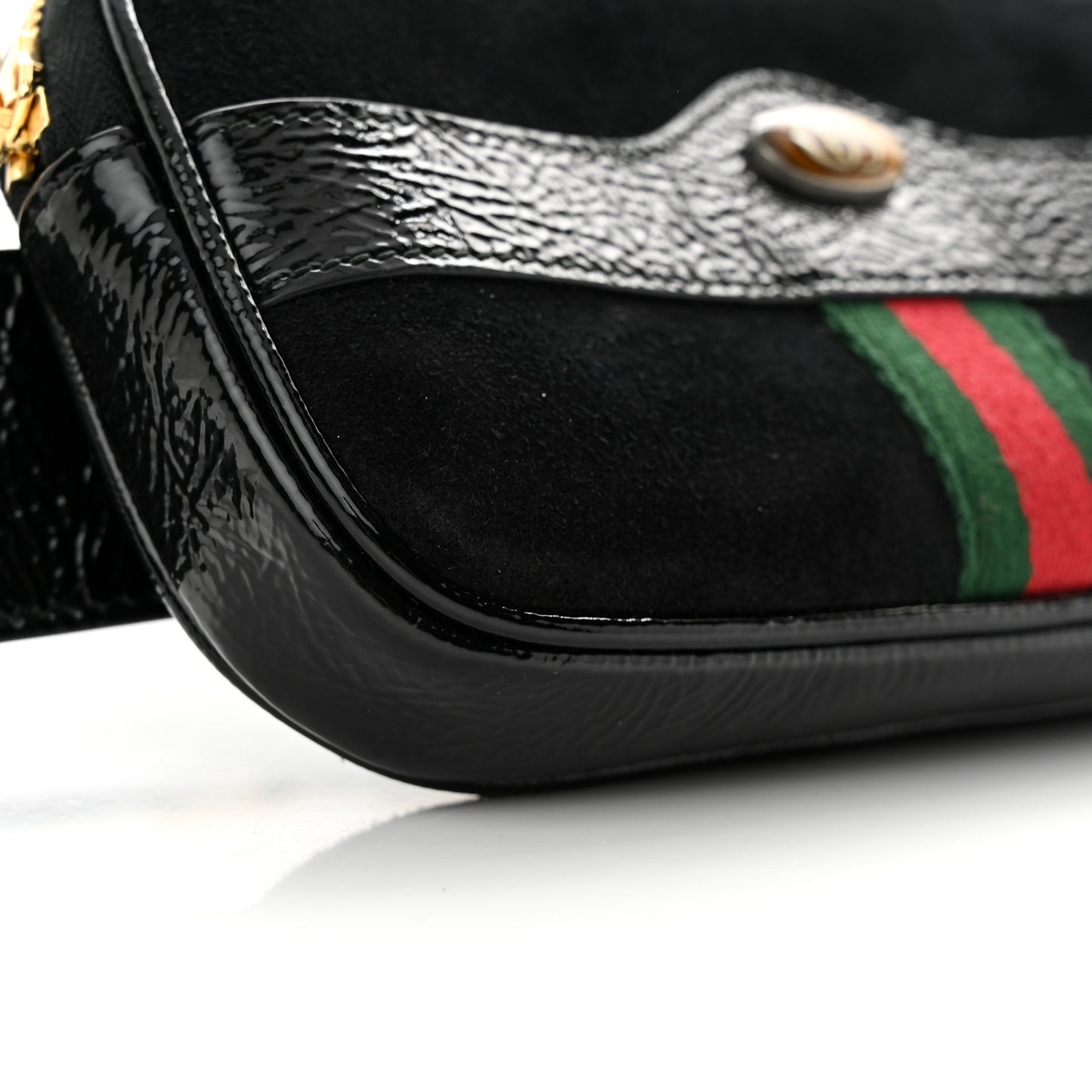 Suede Patent Ophidia Belted iPhone Case 85 34 Black