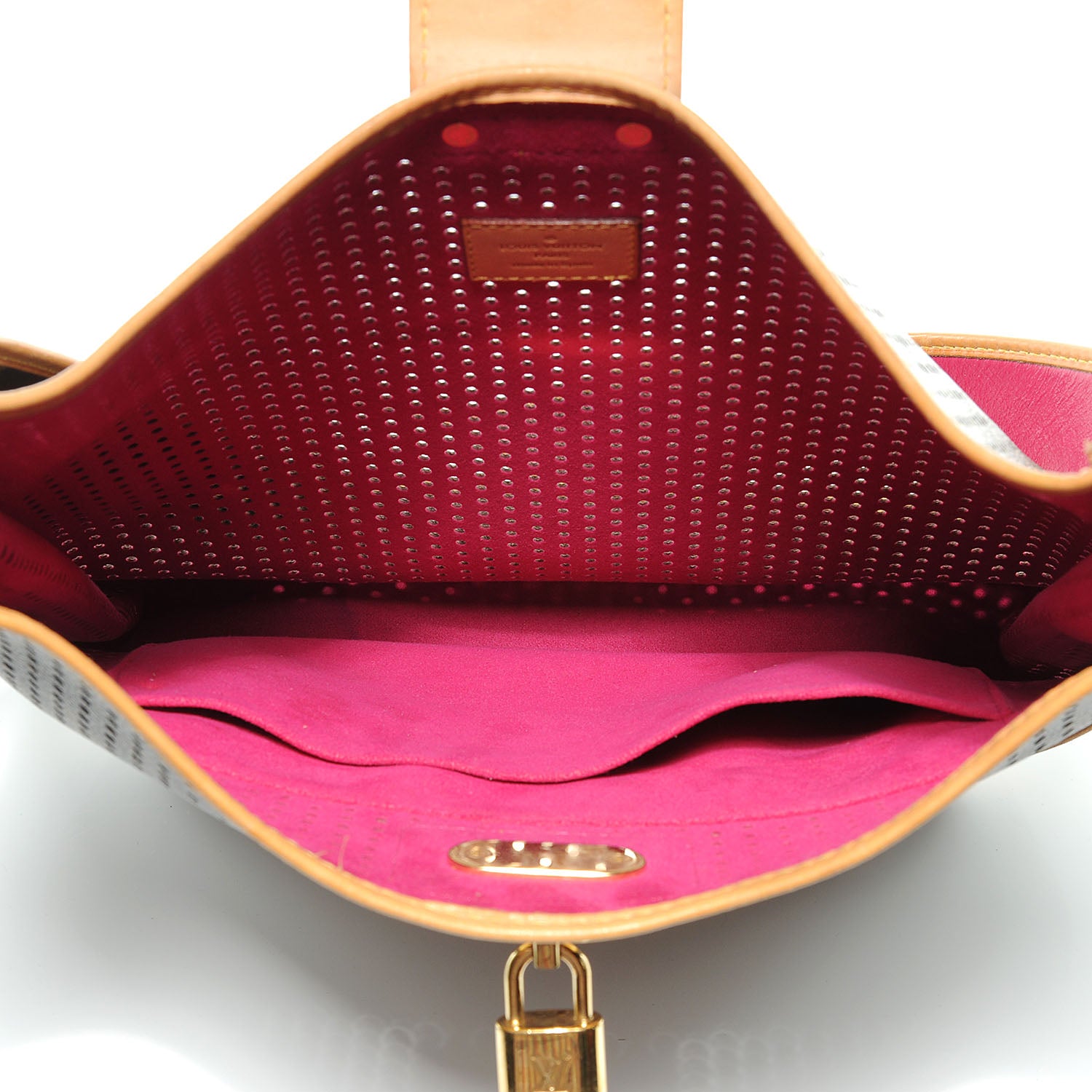 Louis Vuitton Monogram Perforated Musette Fuchsia 8 of 9