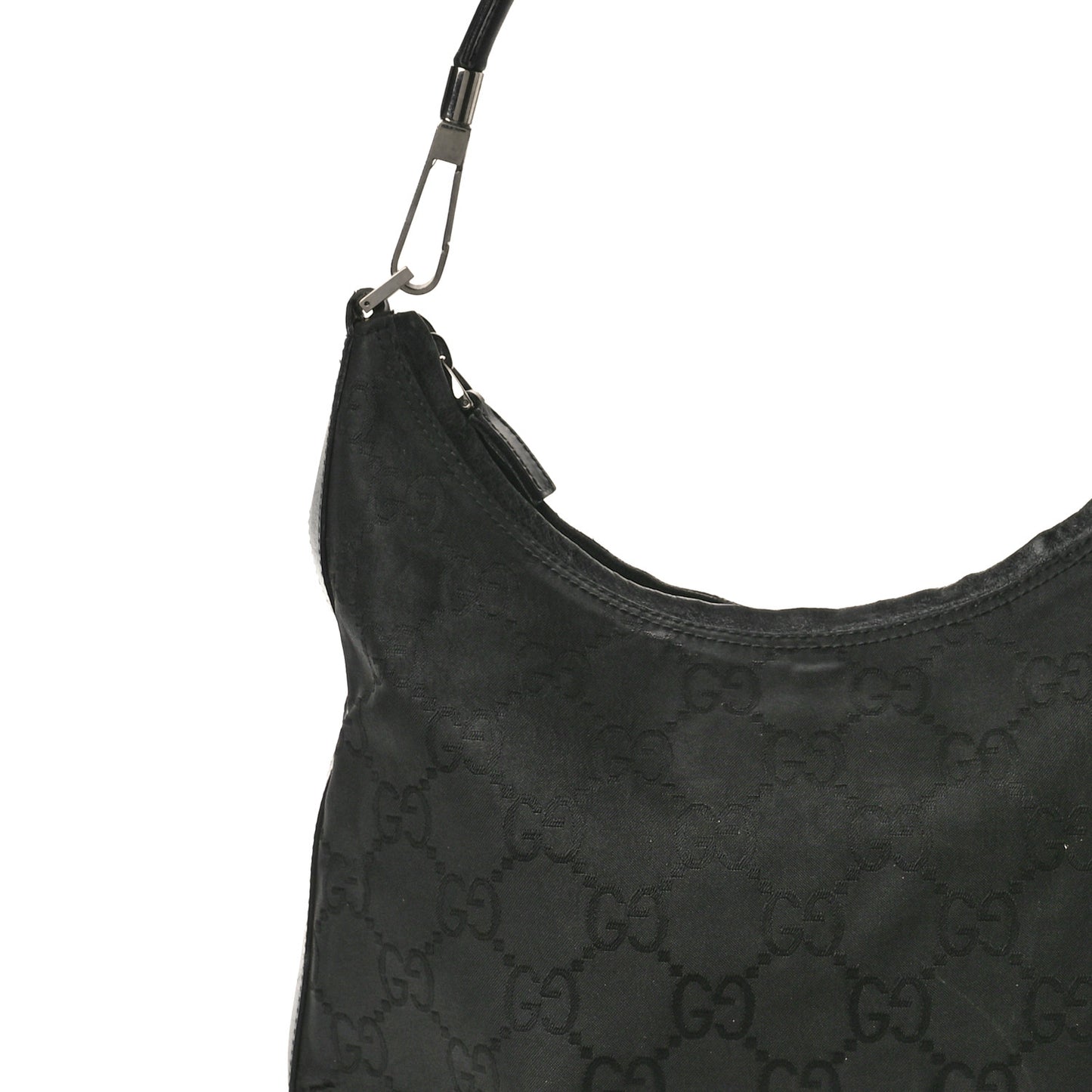 Monogram GG Clasp Hobo Black