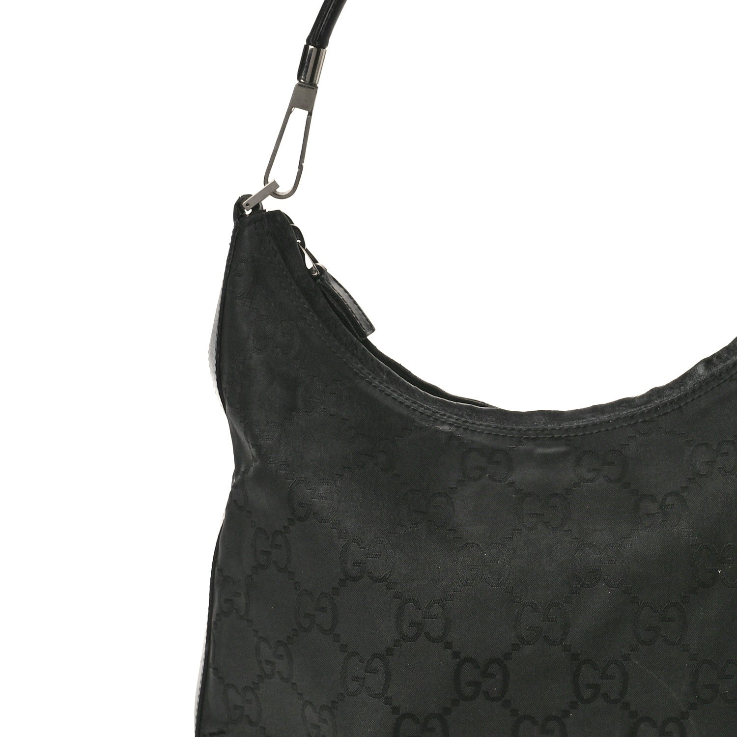 Gucci Monogram GG Clasp Hobo Black 8 of 14