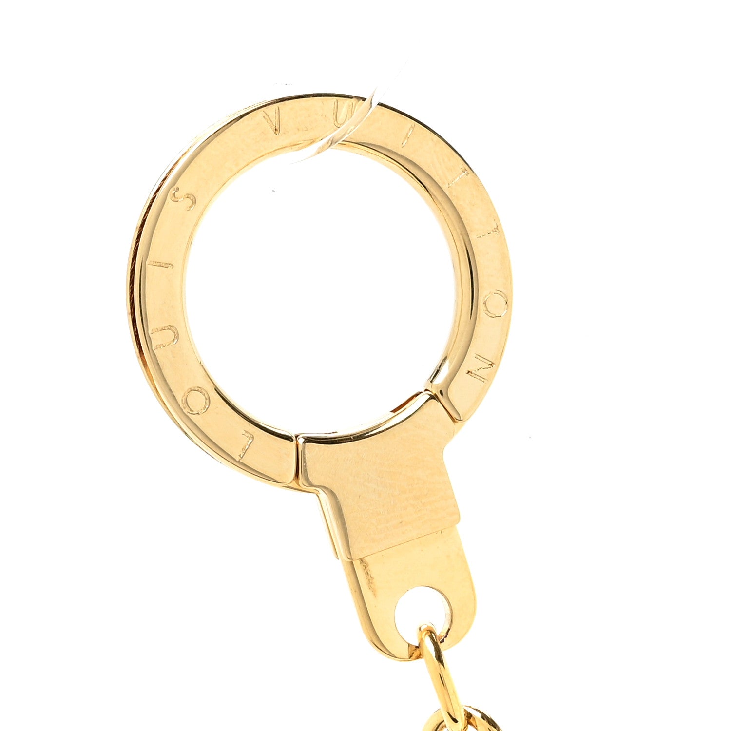 Louis Vuitton LV Tag Bag Charm Gold 3 of 4