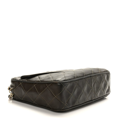 Chanel Lambskin Quilted Tassel Camera Case Brown 4 of 12