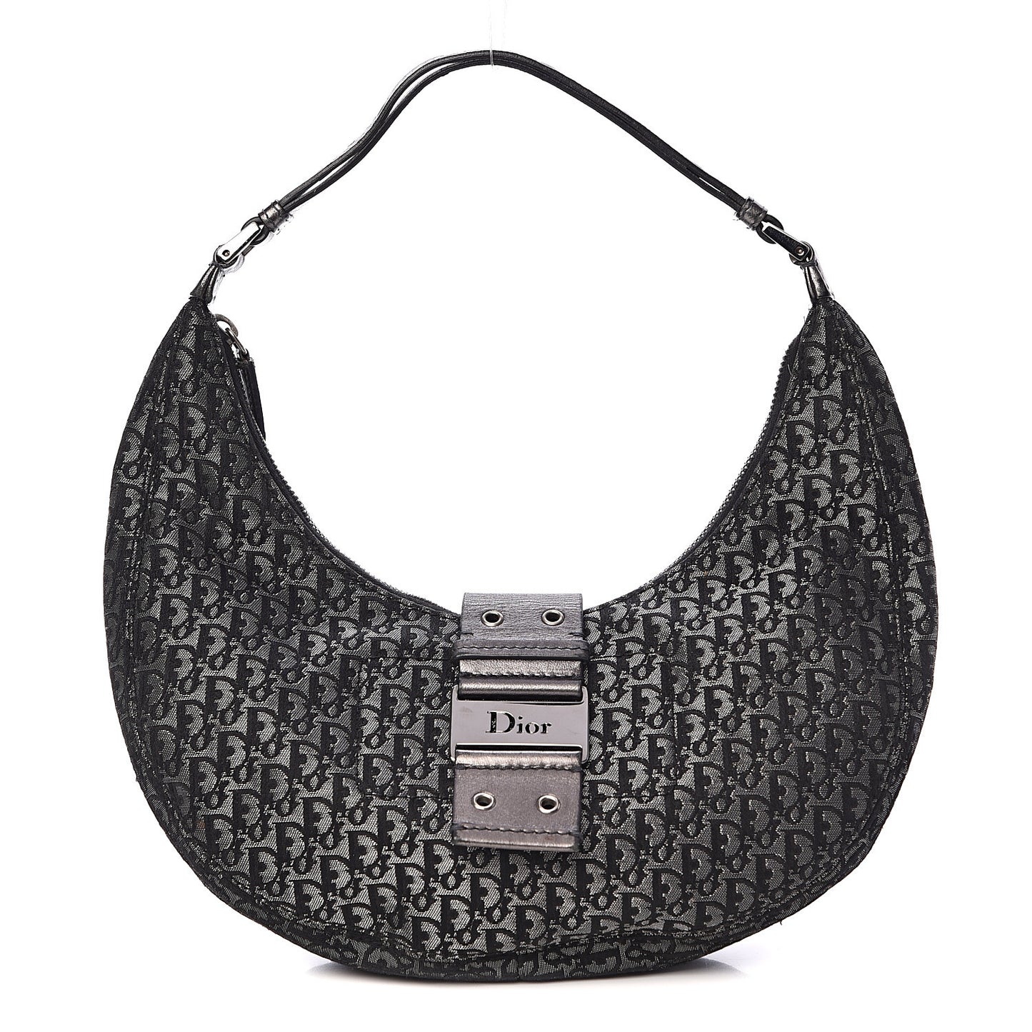Monogram Street Chic Hobo Silver Black