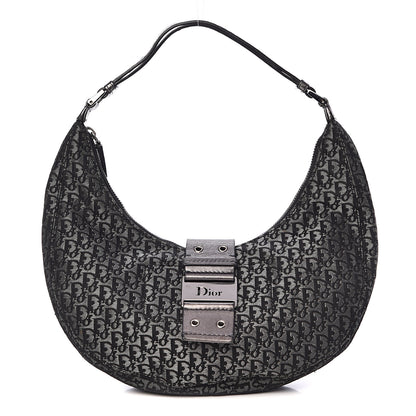 Christian Dior Monogram Street Chic Hobo Silver Black 1 of 15