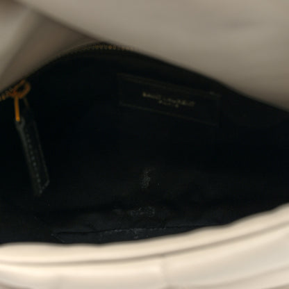 Saint Laurent Lambskin Quilted Small Loulou Puffer Monogram Chain Satchel Crema Soft 5 of 9