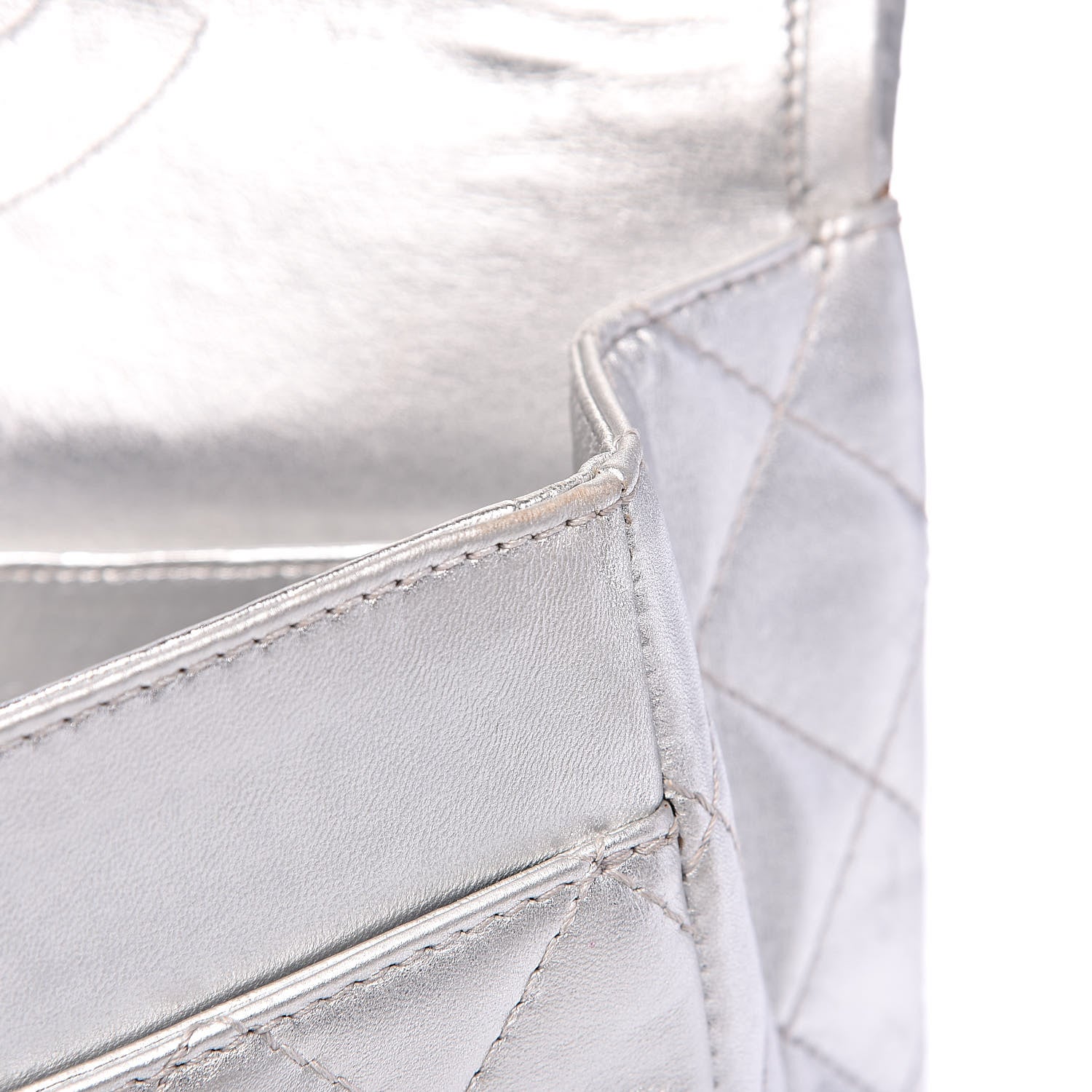 Chanel Metallic Lambskin Quilted 2.55 Reissue 227 Flap Silver 12 of 17
