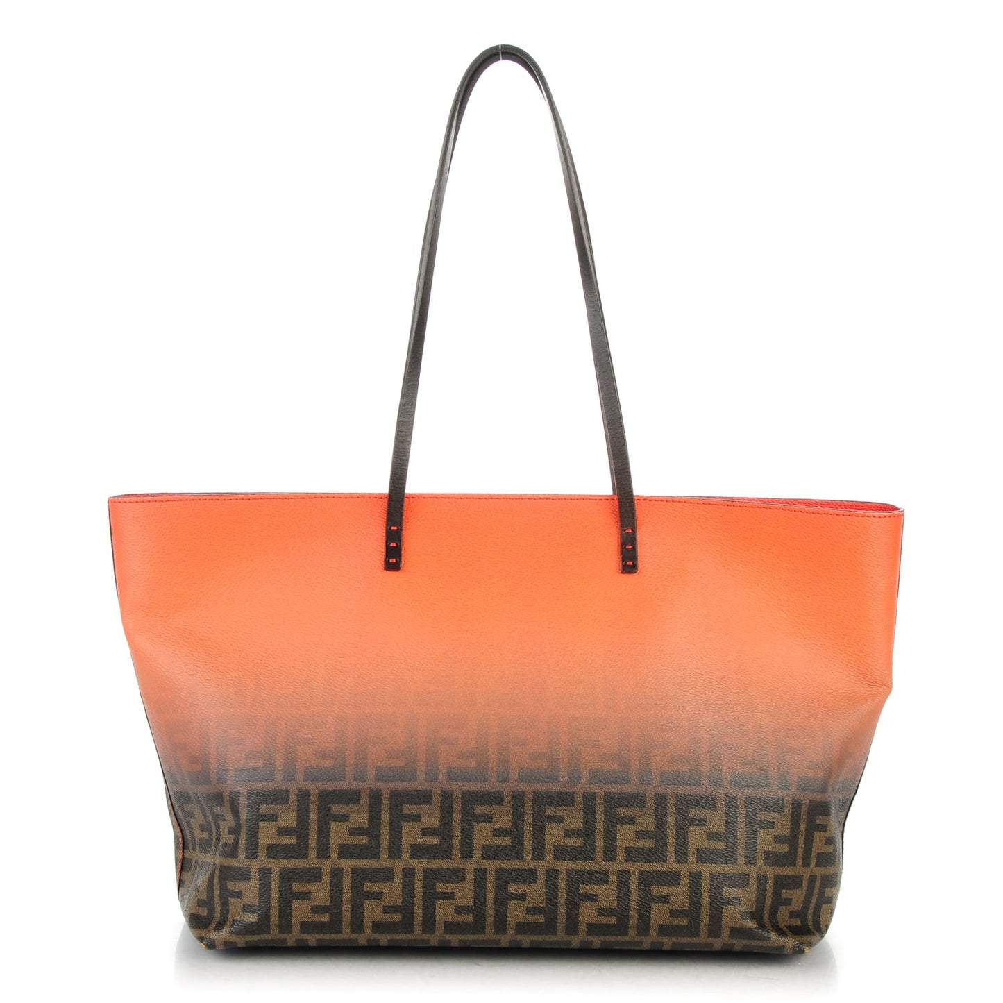 Zucca Spalmati Ombre Medium Roll Tote Tobacco Papavero