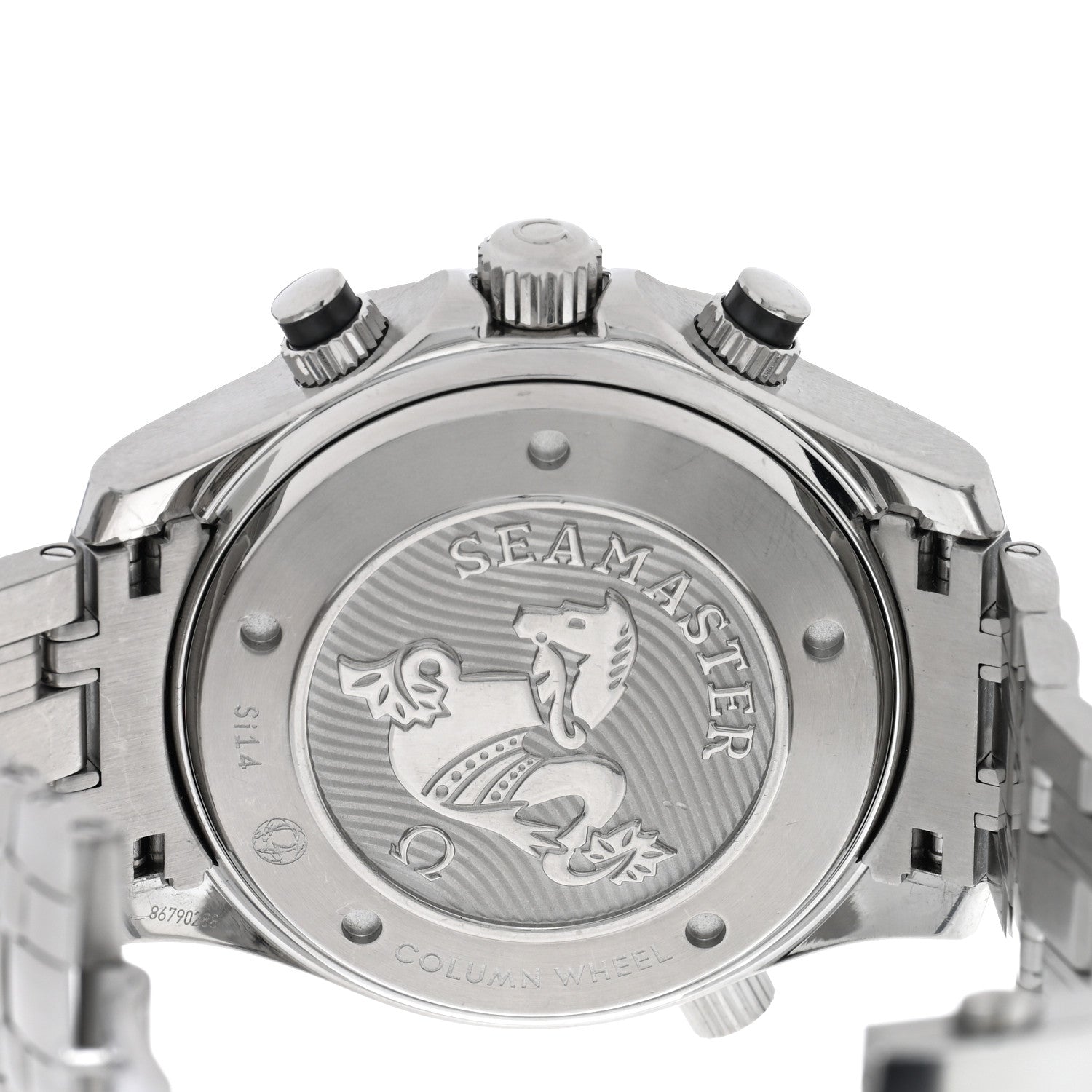 Omega Stainless Steel 44mm Seamaster Co-Axial Chronograph Automatic Watch Black 212.30.44.50.01.002 4 of 4