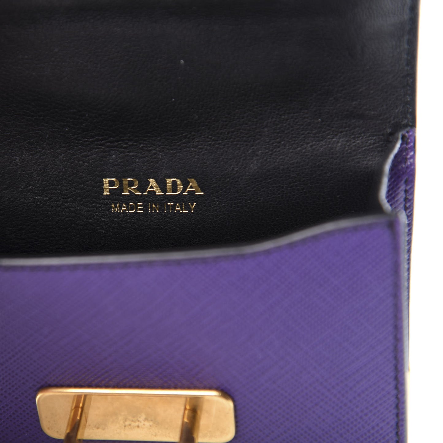 Saffiano Astrology Mini Cahier Bag Viola Black