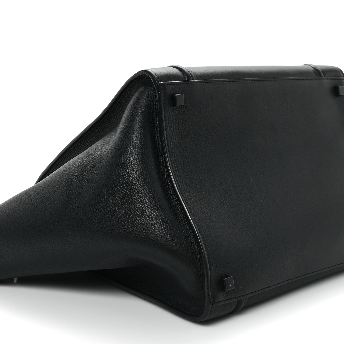 Grained Calfskin Medium Phantom Luggage Black