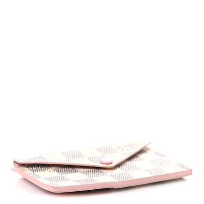Louis Vuitton Damier Azur Recto Verso Card Holder Rose Ballerine 4 of 6