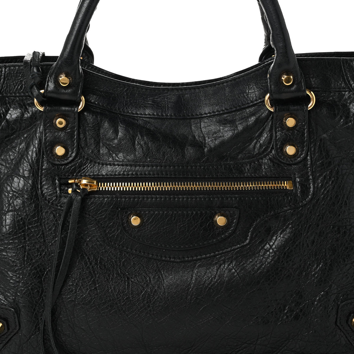 Balenciaga Agneau Classic Gold Hardware City Black 9 of 11
