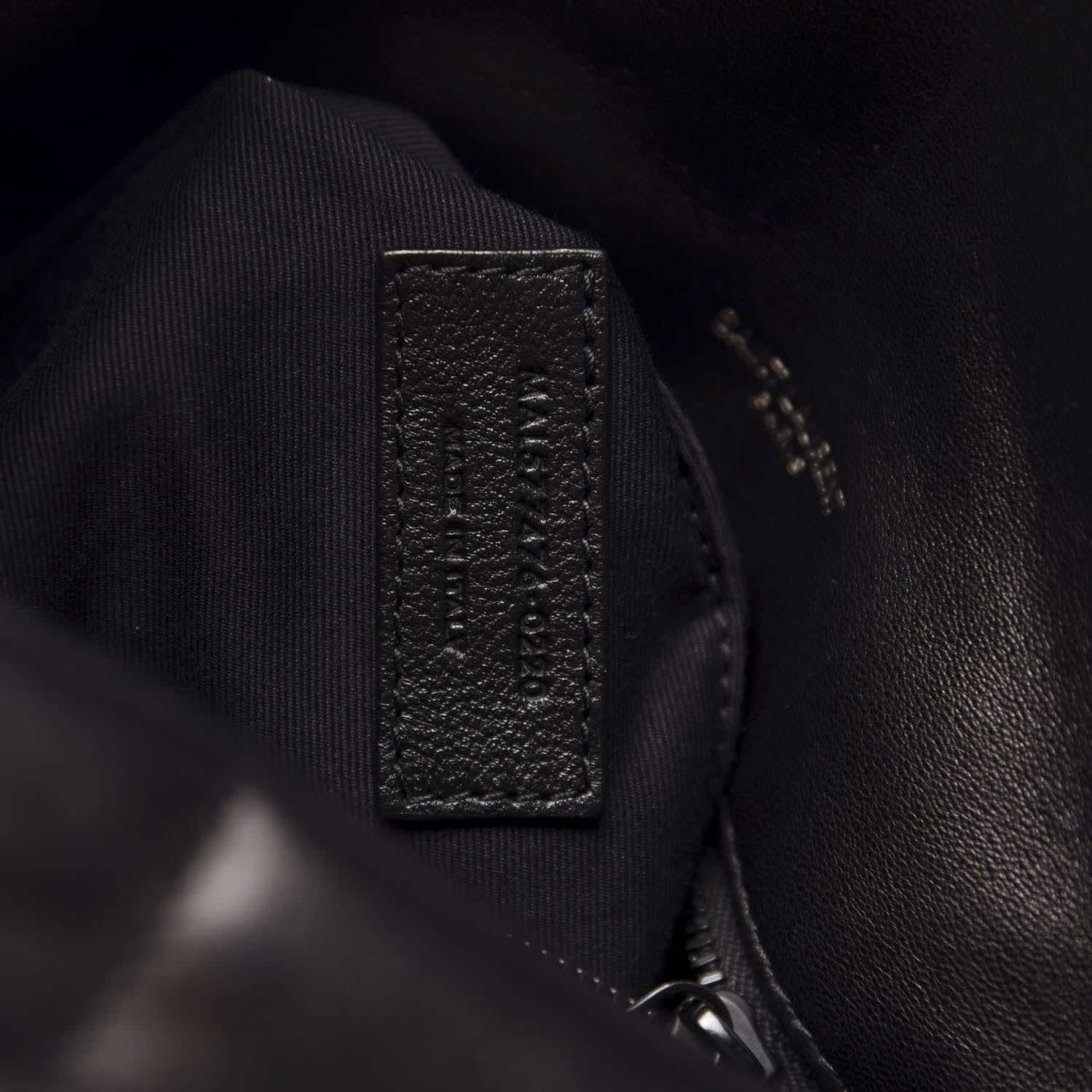 Saint Laurent Lambskin Quilted Small Loulou Puffer Monogram Chain Satchel Black 11 of 12