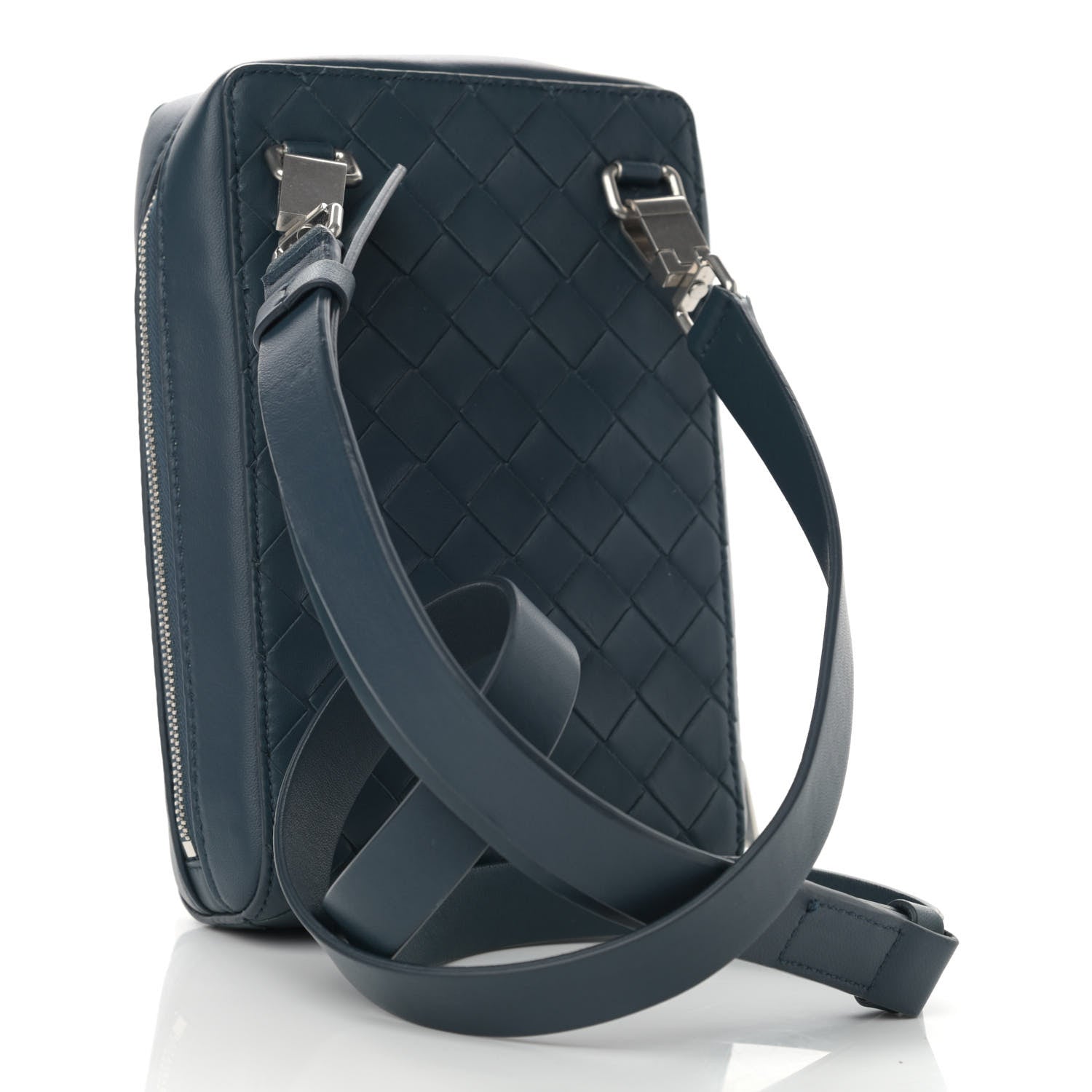 Bottega Veneta Nappa Intrecciato Crossbody Bag Celeste 3 of 9