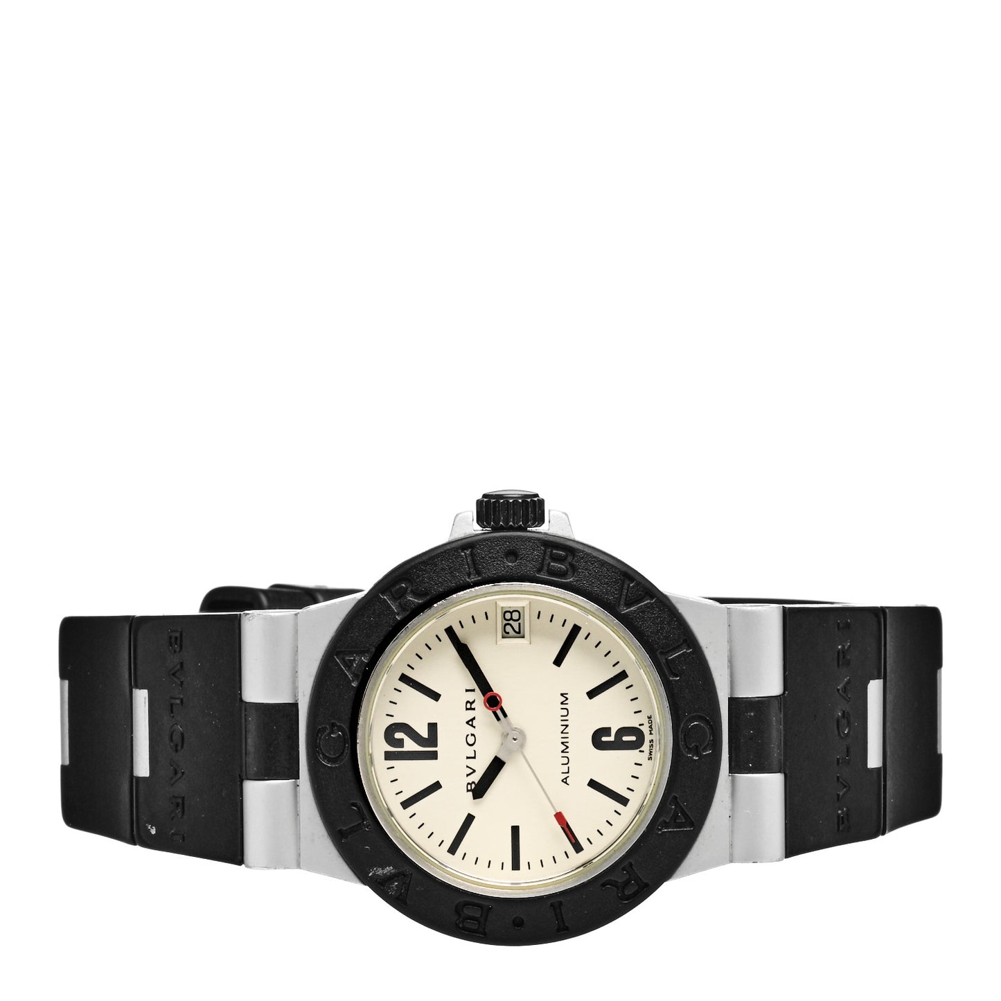 Aluminum Rubber 32mm Diagono Quartz Watch